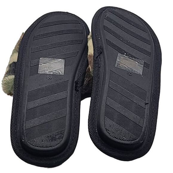 Steve Madden Women’s Camo Faux Fur Slip-On Slippers Size 10M Cozy Slide NWOT - Picture 3 of 6